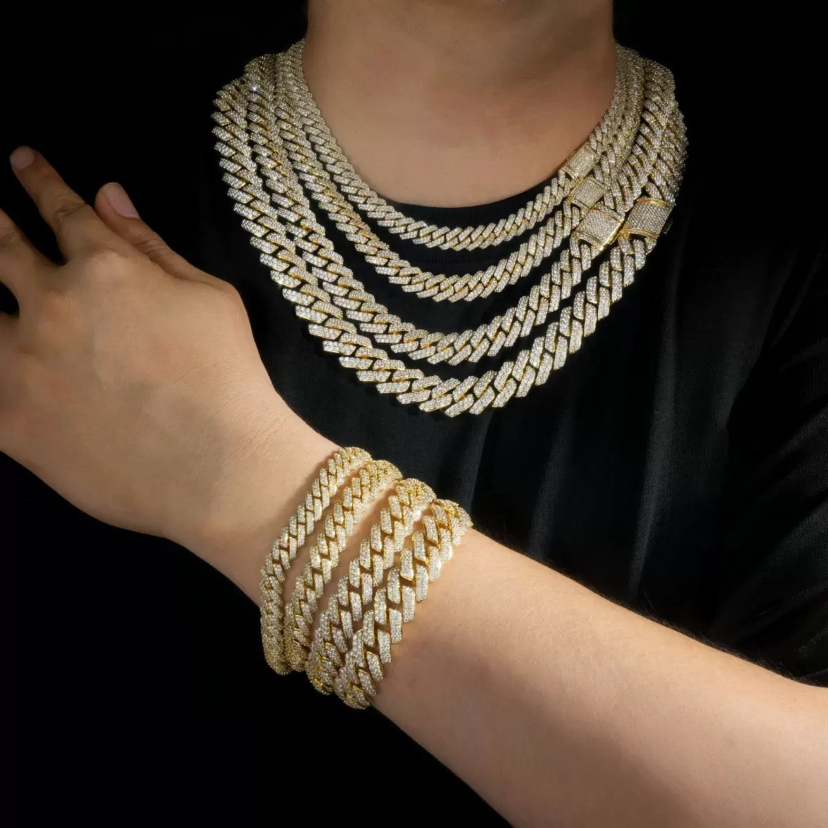 SSS - 10MM Icedout Cuban Link diamond Necklace