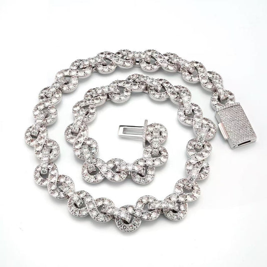 SSS - Infinity Link icedout diamond Neckalce