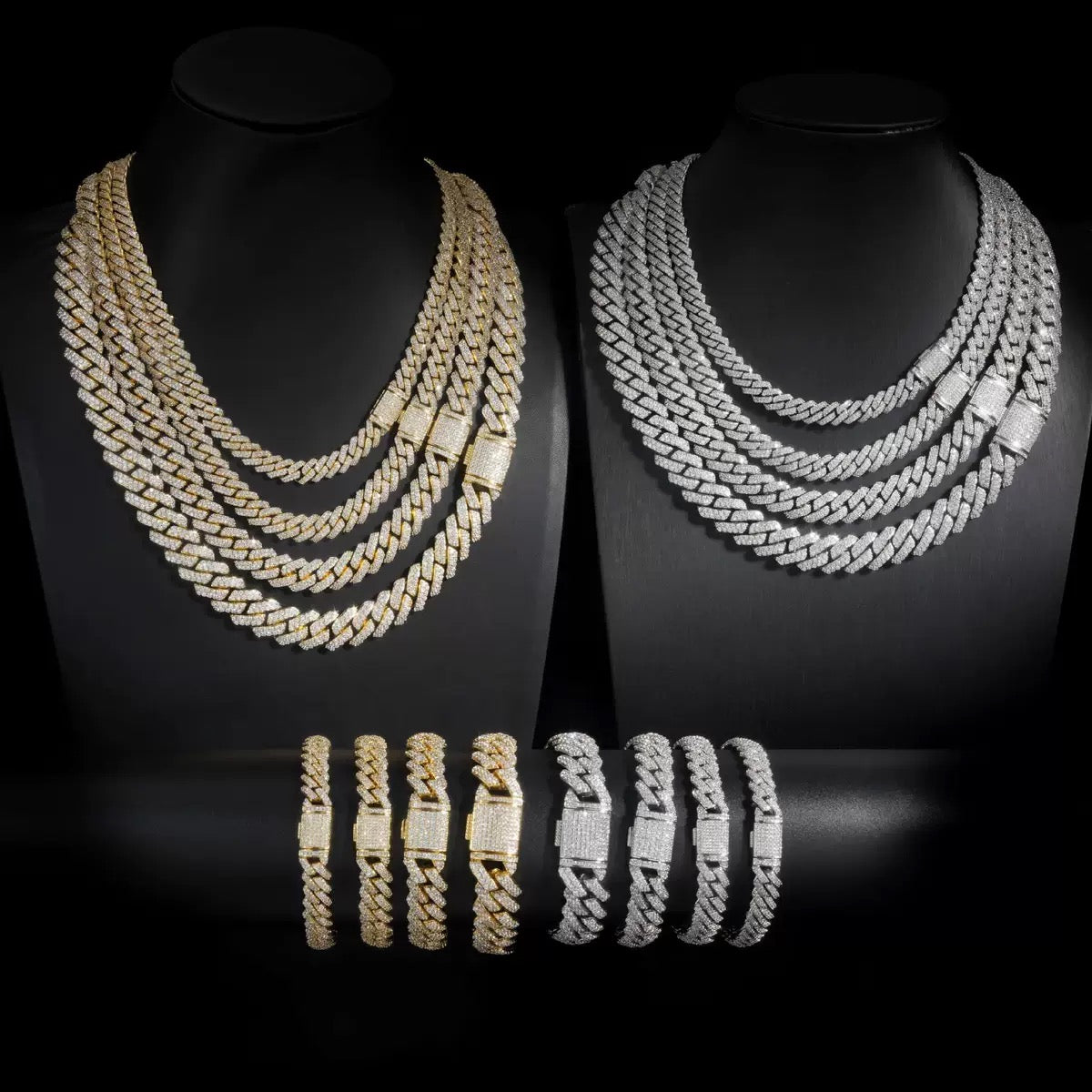 SSS - 10MM Icedout Cuban Link diamond Necklace
