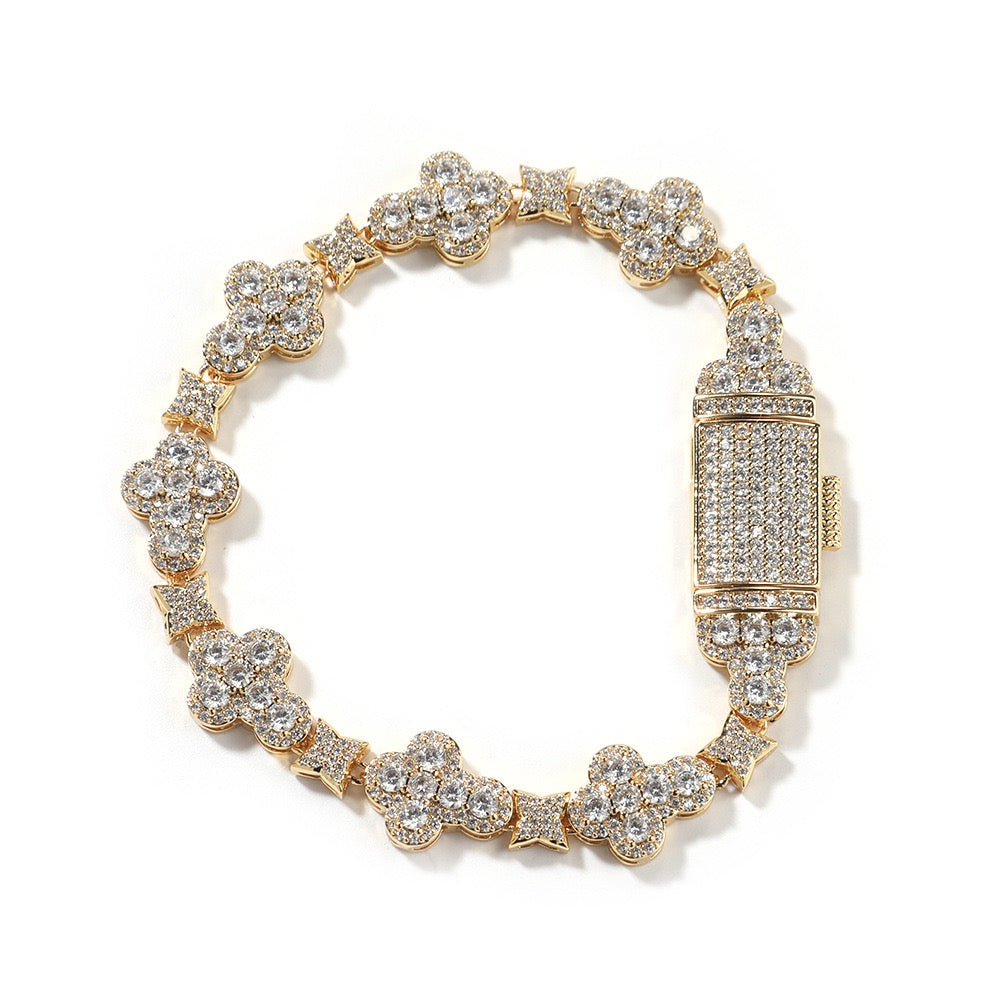 SSS - Cross Fleury Tennis diamond link bracelet