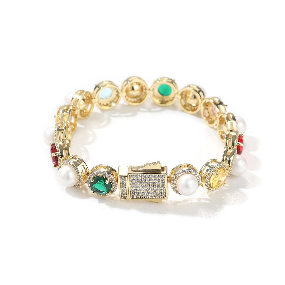SSS - Perle link sapphire gemstone Necklace