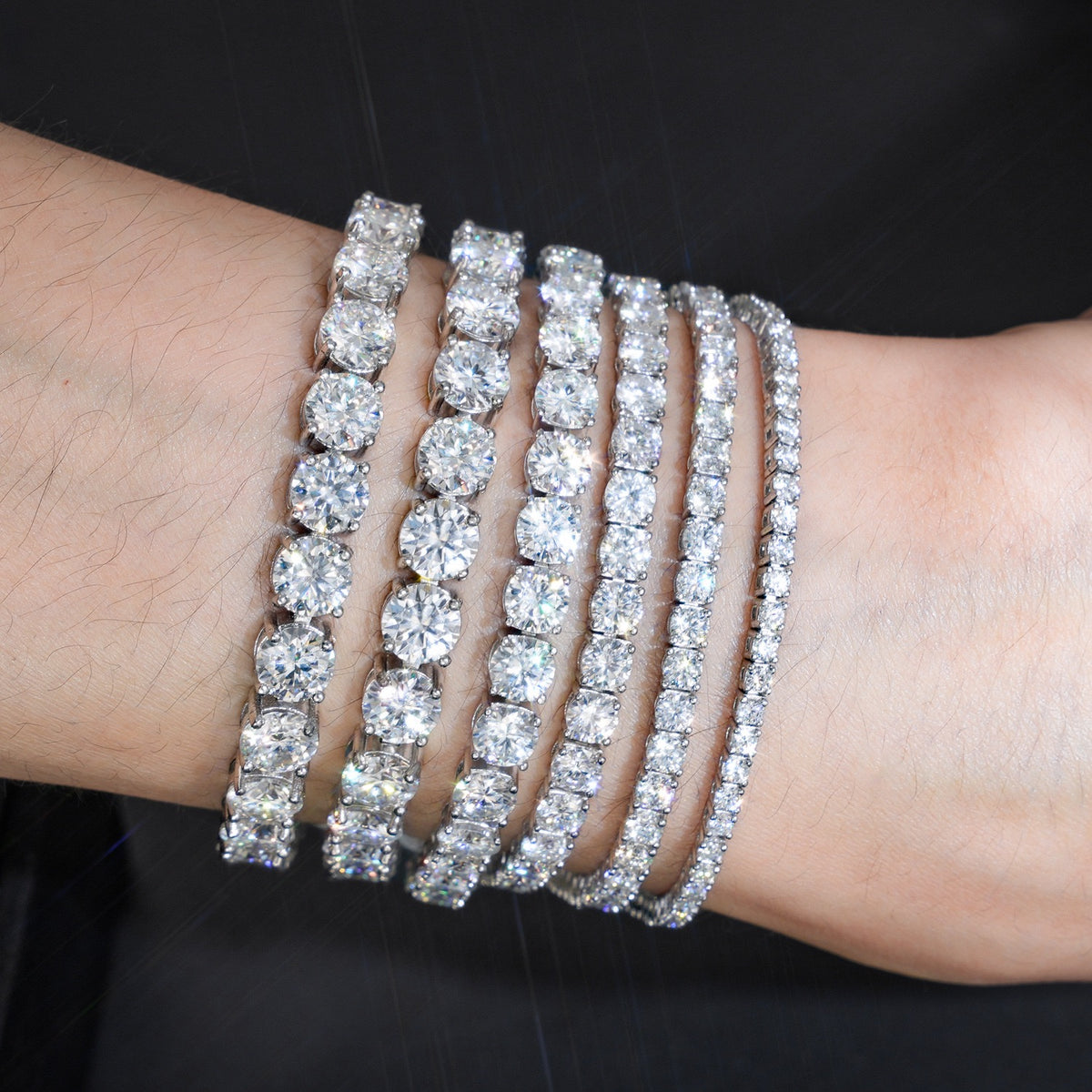 SSS - Tennis Chain Icedout Round Cut diamond Neckalce