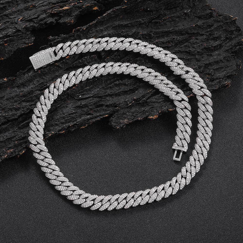 SSS - 10MM Icedout Cuban Link diamond Necklace