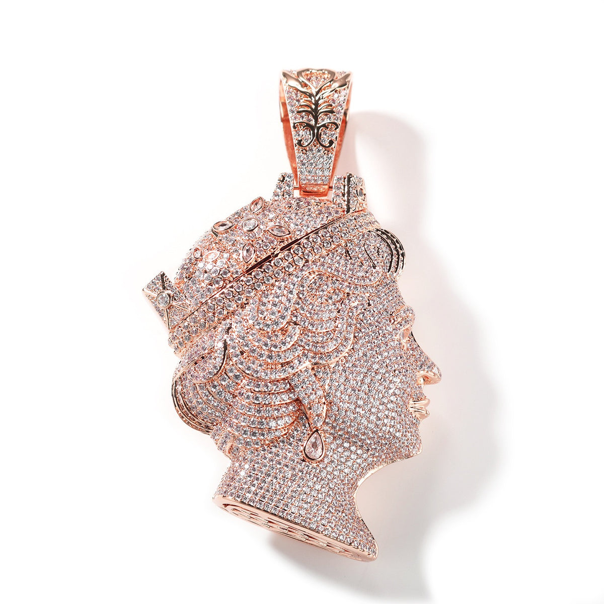 SSS - Queen Elisabeth Iedout diamond Two face Head pendant