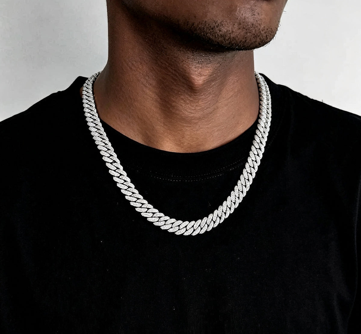 SSS - 10MM Icedout Cuban Link diamond Necklace