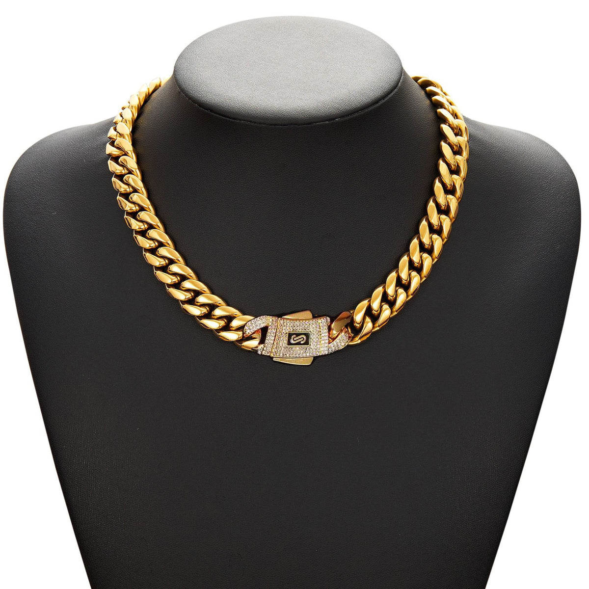 SSS - 15MM Cuban 18k solid gold Miami Cuban necklace