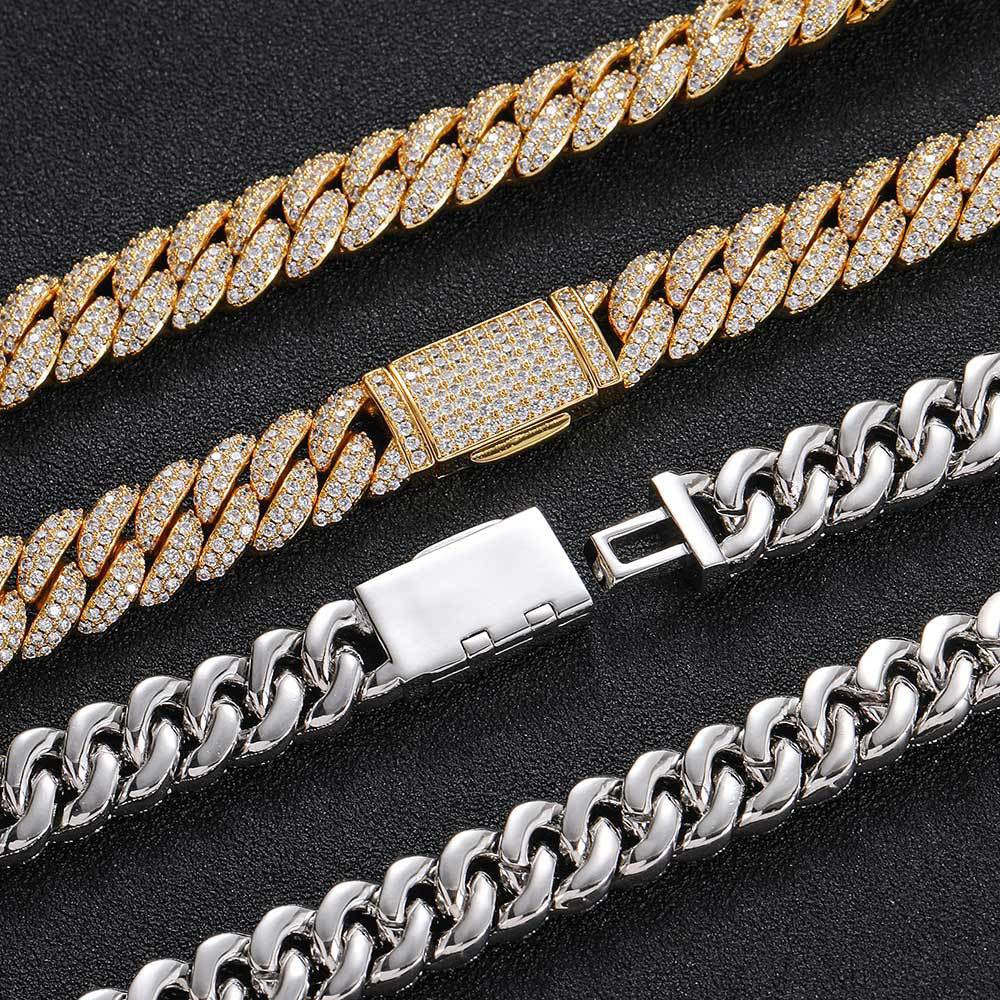SSS - 10MM Icedout Cuban Link diamond Necklace