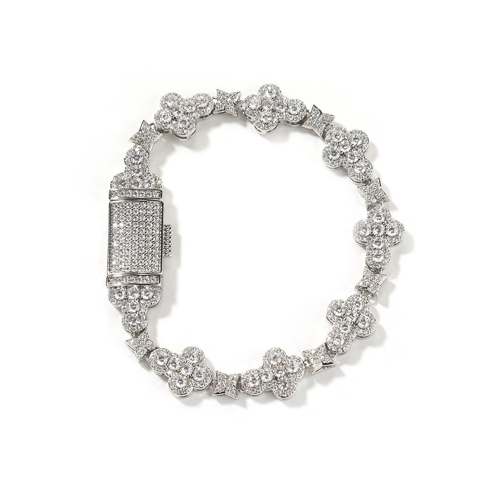 SSS - Cross Fleury Tennis diamond link bracelet