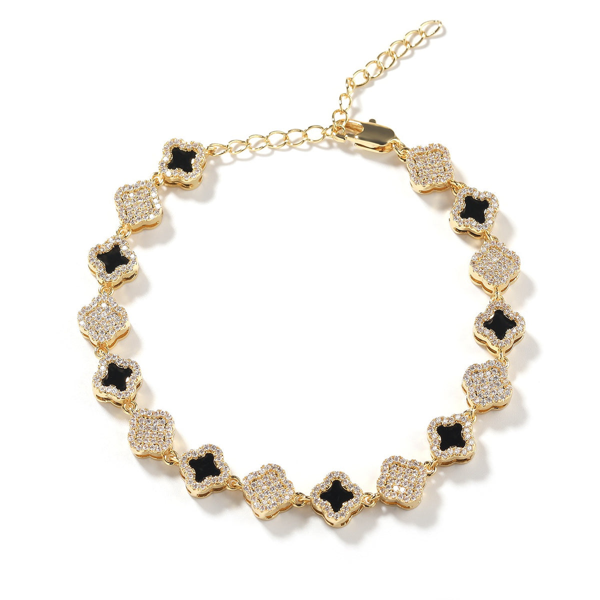 SSS - Clover GVC Plating gold diamond bracelet