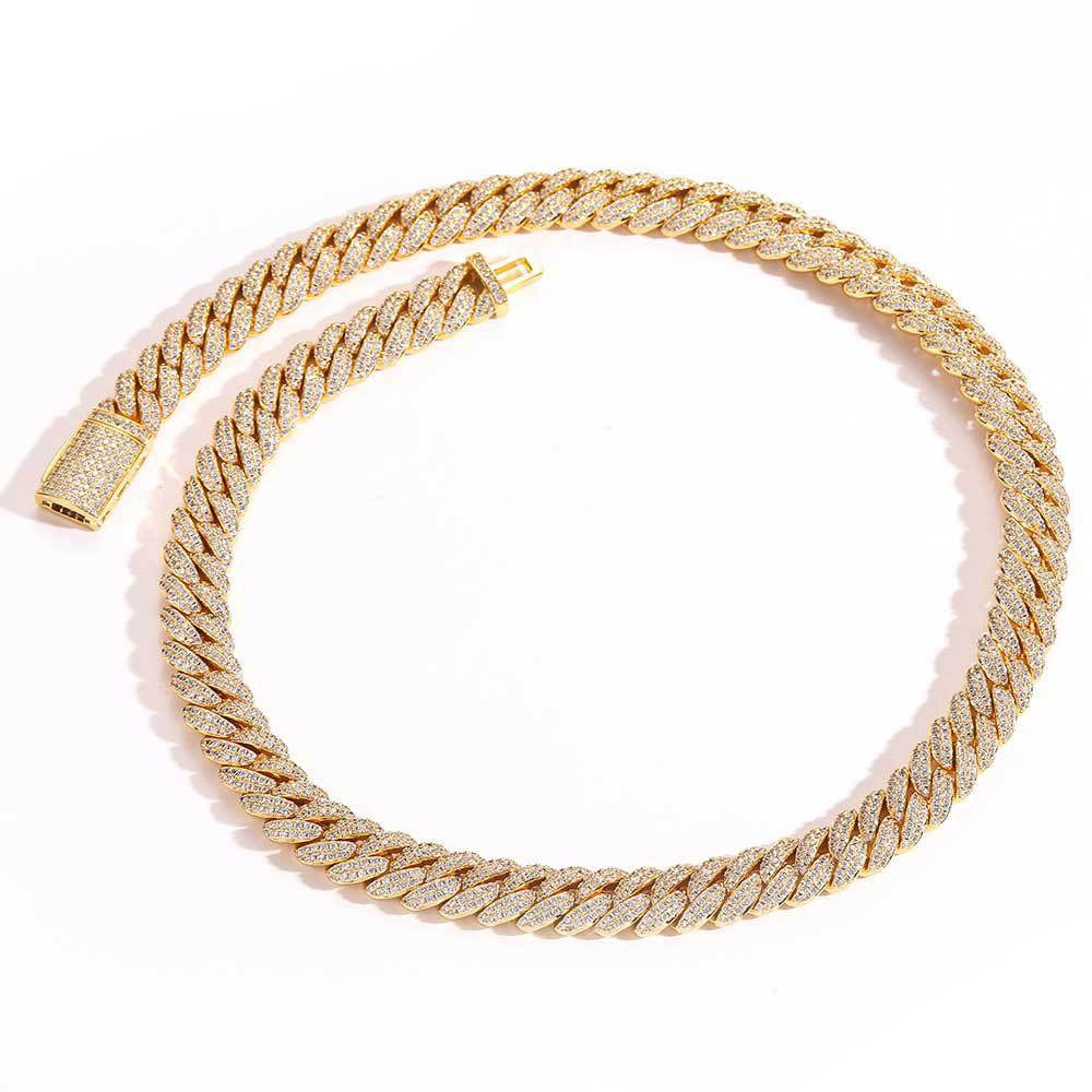 SSS - 10MM Icedout Cuban Link diamond Necklace