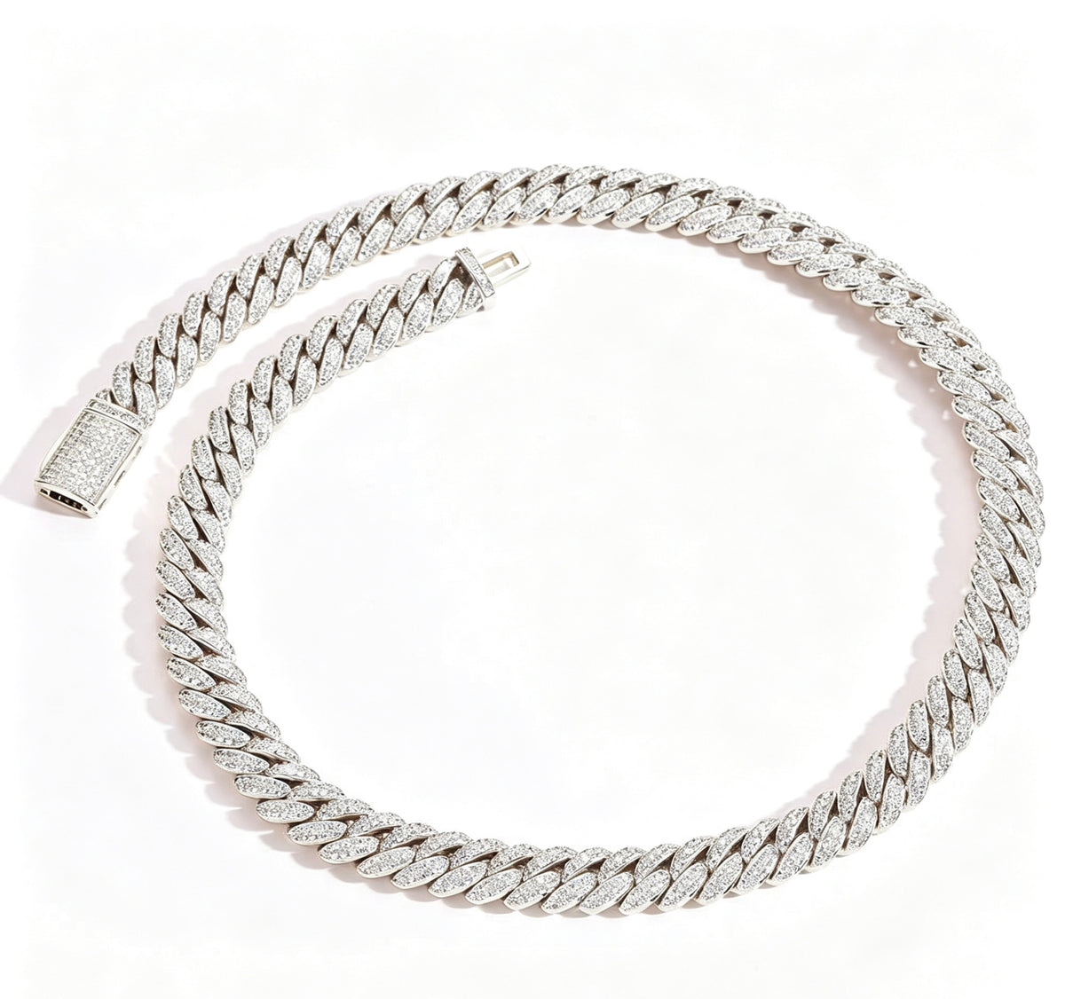 SSS - 10MM Icedout Cuban Link diamond Necklace