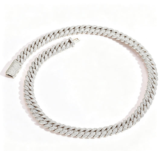 SSS - 10MM Icedout Cuban Link diamond Necklace