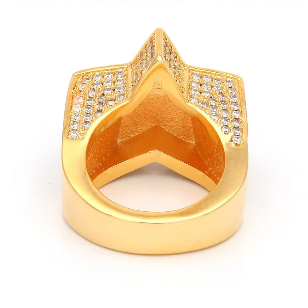 SSS - Star Icedout 3D Diamond Cut Ring