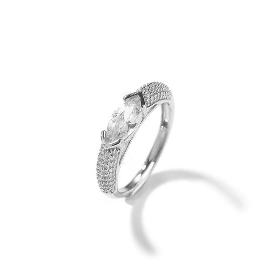 SSS -   Marquise diamonds set  adjustable Diamond ring