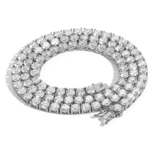 SSS - Tennis Chain Icedout Round Cut diamond Neckalce