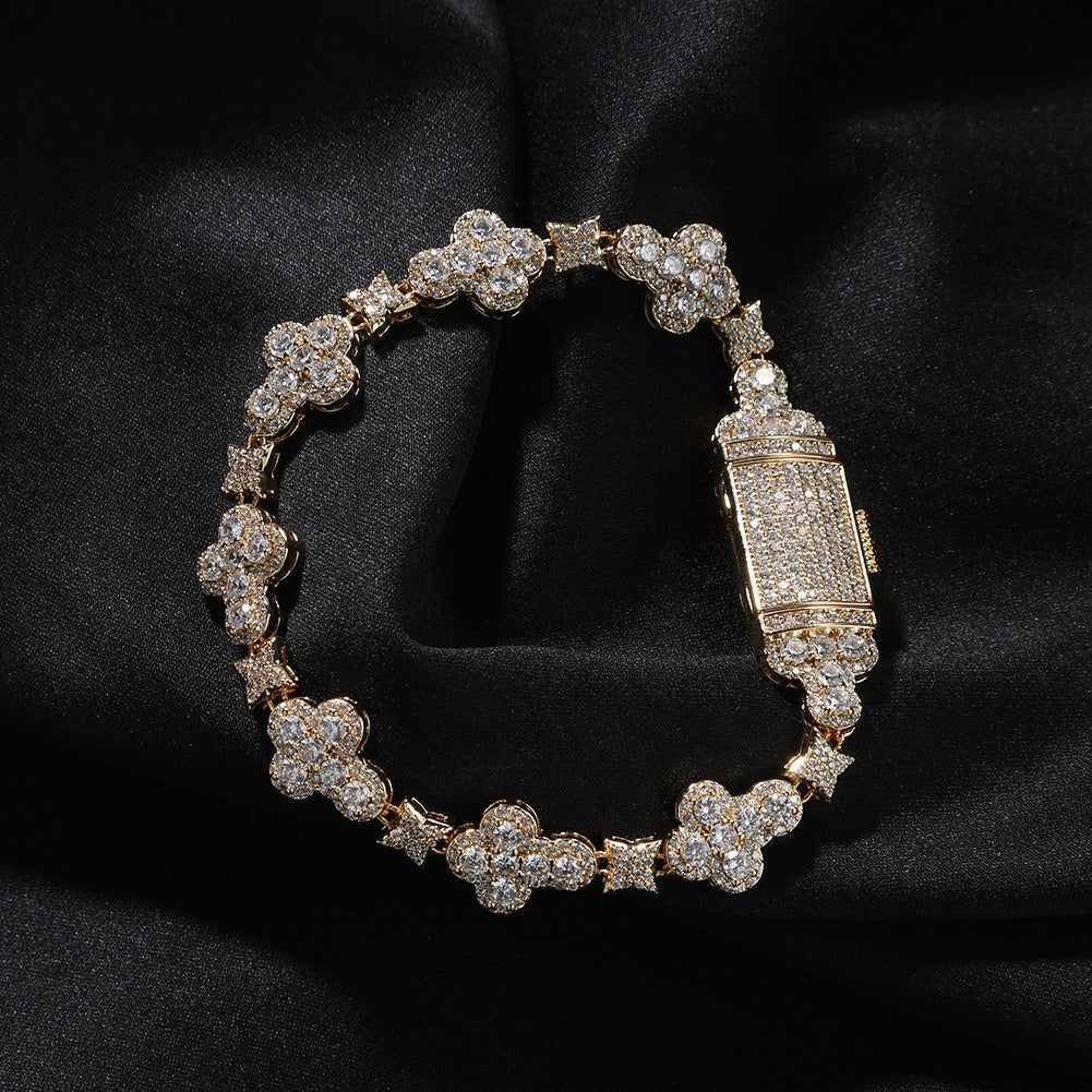 SSS - Cross Fleury Tennis diamond link bracelet