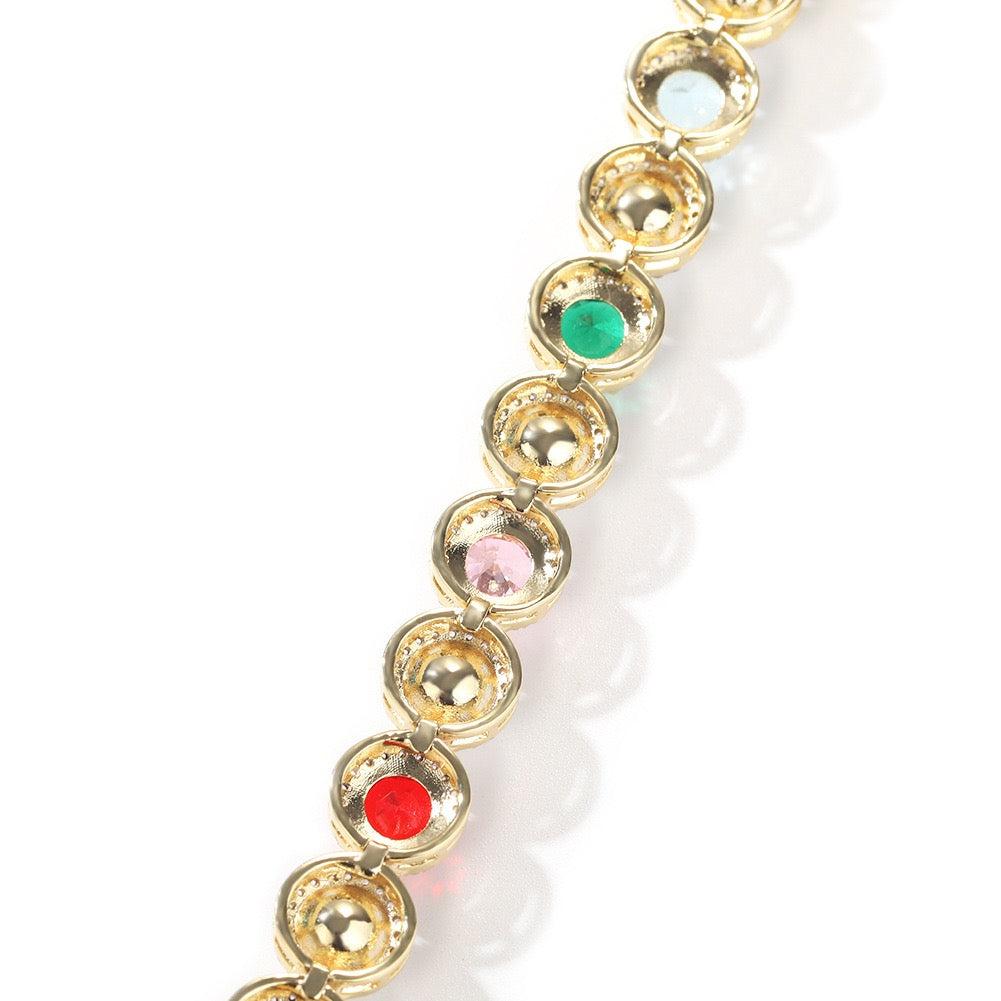 SSS - Perle link sapphire gemstone Necklace