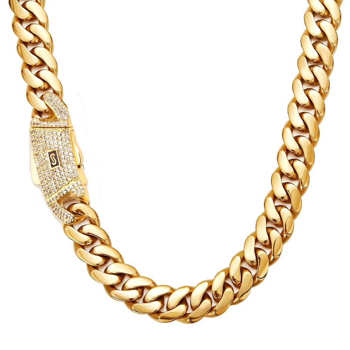 SSS - 15MM Cuban 18k solid gold Miami Cuban necklace
