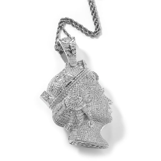 SSS - Queen Elisabeth Iedout diamond Two face Head pendant