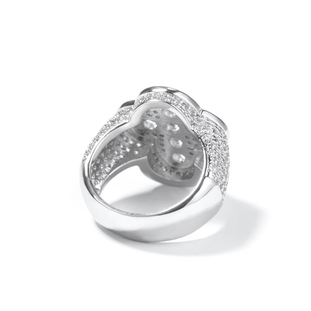 SSS - Four leaf Clover Diamond Cut Ring
