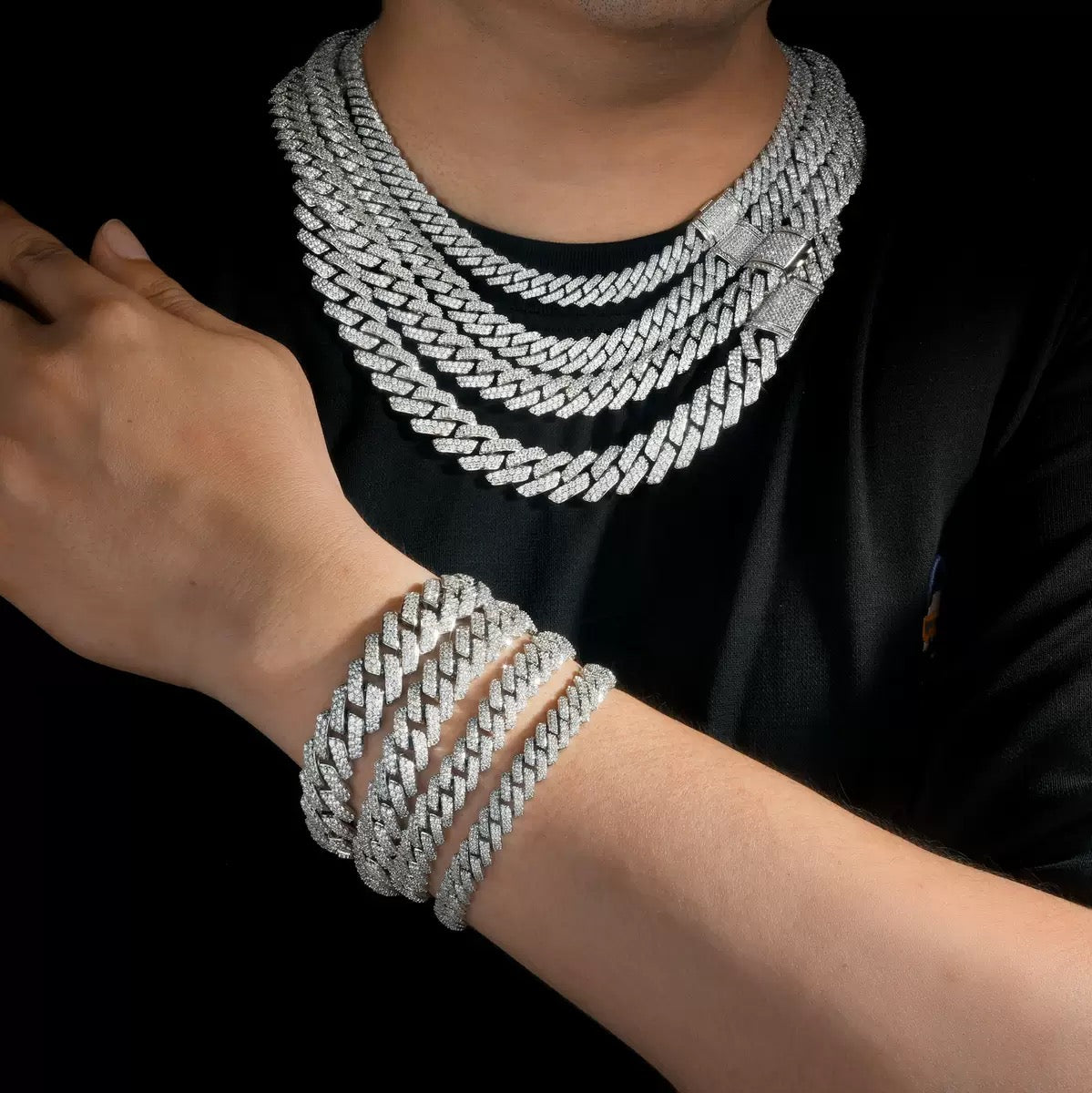 SSS - 10MM Icedout Cuban Link diamond Necklace