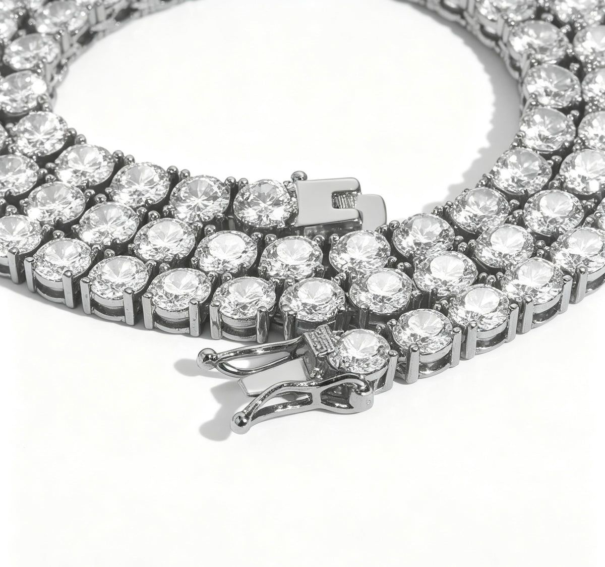 SSS - Tennis Chain Icedout Round Cut diamond Neckalce